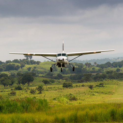 miles-flown-air-serv-international plane coming in for a landing