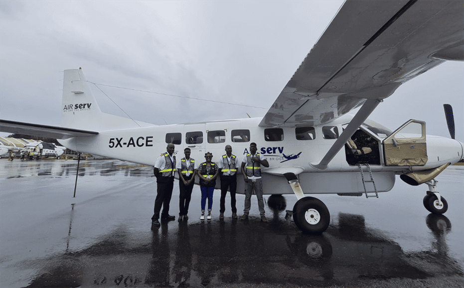 5X-ACE aircraft-juba-program